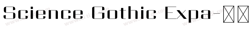 Science Gothic Expa字体转换